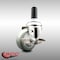Service Caster 3 Inch 316SS Gray Polyurethane Swivel 1 Inch Expanding Stem Caster Brake SCC-SS316EX20S314-PPUB-TLB-1 - alternate 1